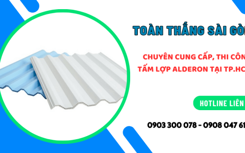 Thi công tấm lợp kháng hóa chất, cách nhiệt Alderon