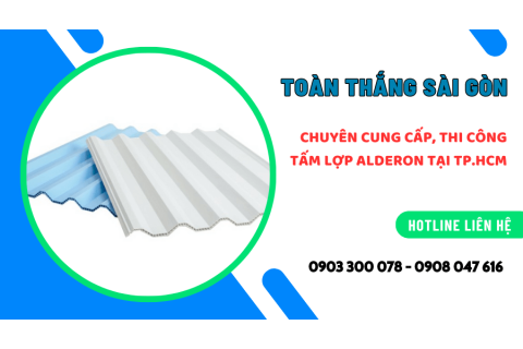 Thi công tấm lợp kháng hóa chất, cách nhiệt Alderon